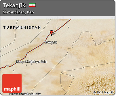 Satellite 3D Map of Tekanjīk