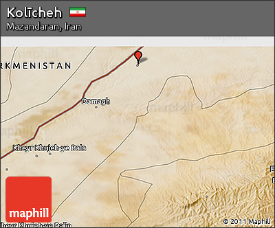 Satellite 3D Map of Kolīcheh