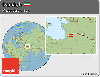 Savanna Style Location Map of Damāgh