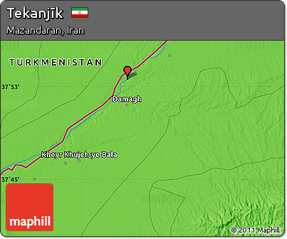 Political Map of Tekanjīk