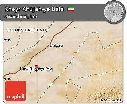Satellite Map of Kheyr Khūjeh-ye Bālā