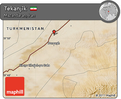 Satellite Map of Tekanjīk