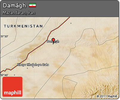 Satellite Map of Damāgh