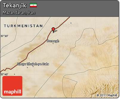 Satellite Map of Tekanjīk