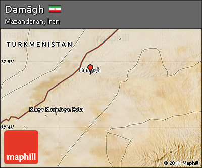Satellite Map of Damāgh