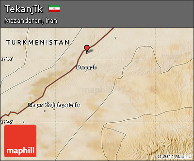 Satellite Map of Tekanjīk