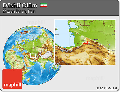 Physical Location Map of Dāshlī Olūm