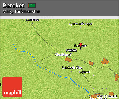 Physical 3D Map of Bereket