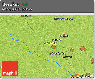 Physical 3D Map of Bereket