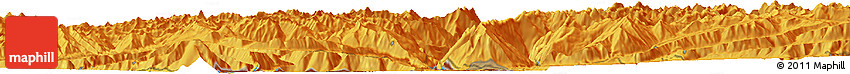 Political Horizon Map of the Area around 37° 42' 7" N, 71° 28' 29" E