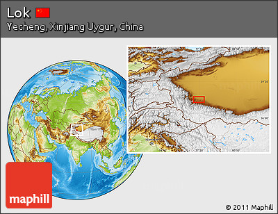 Physical Location Map of Lok