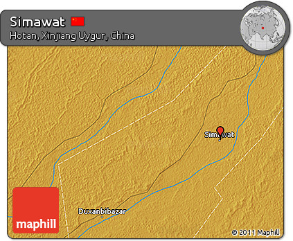 Physical 3D Map of Simawat