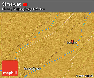 Physical 3D Map of Simawat