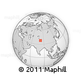 Outline Map of the Area around 37° 42' 7" N, 81° 40' 30" E, rectangular outline