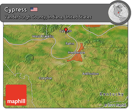 Satellite 3D Map of Cypress