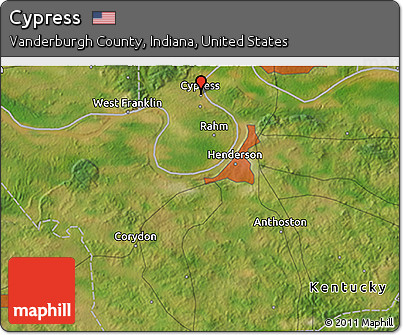 Satellite 3D Map of Cypress