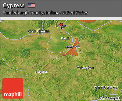 Satellite 3D Map of Cypress