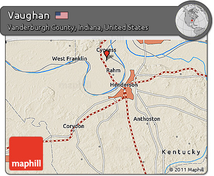 Shaded Relief 3D Map of Vaughan