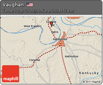 Shaded Relief 3D Map of Vaughan