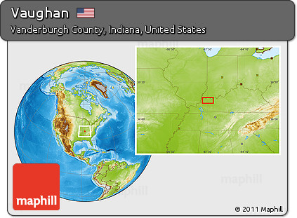 Physical Location Map of Vaughan