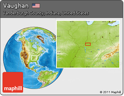 Physical Location Map of Vaughan