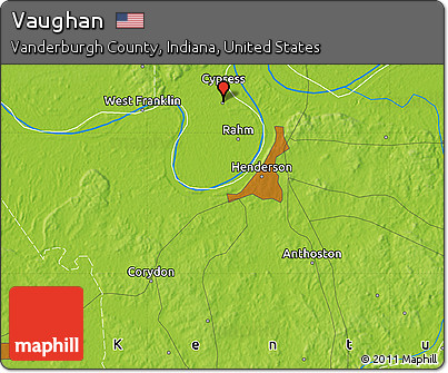 Physical Map of Vaughan