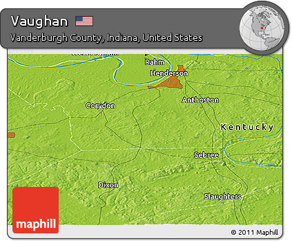 Physical Panoramic Map of Vaughan