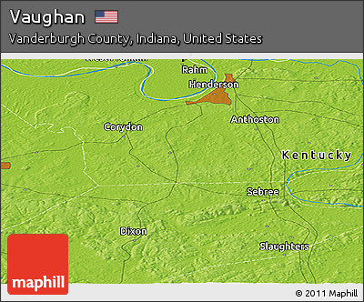 Physical Panoramic Map of Vaughan