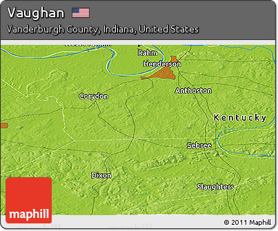 Physical Panoramic Map of Vaughan