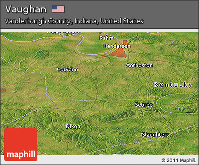 Satellite Panoramic Map of Vaughan