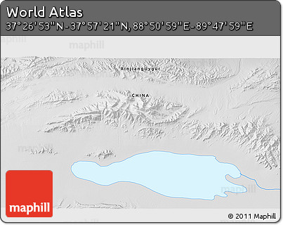 Physical 3D Map of the Area around 37° 42' 7" N, 89° 19' 29" E