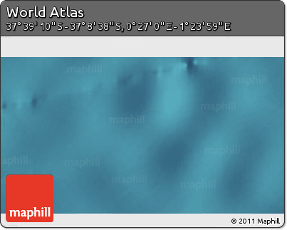 Satellite 3D Map of the Area around 37° 23' 54" S, 0° 55' 29" E