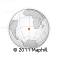 Outline Map of the Area around 37° 23' 54" S, 0° 46' 30" W, rectangular outline