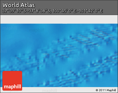 Shaded Relief 3D Map of the Area around 37° 23' 54" S, 101° 13' 29" E