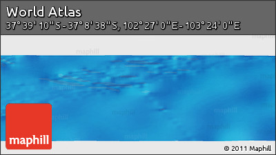 Physical Panoramic Map of the Area around 37° 23' 54" S, 102° 55' 30" E