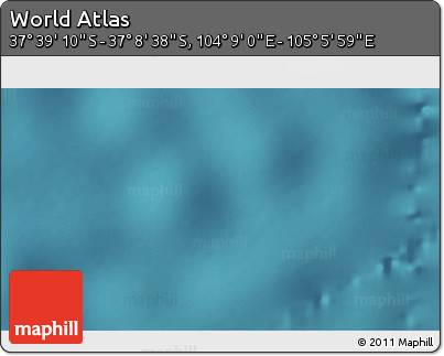 Satellite 3D Map of the Area around 37° 23' 54" S, 104° 37' 30" E