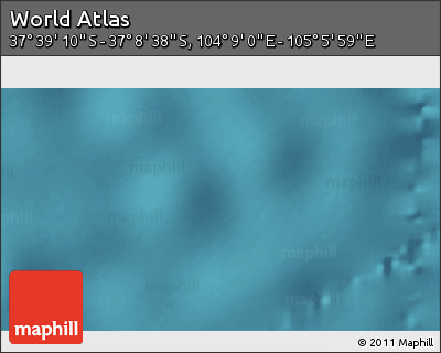 Satellite 3D Map of the Area around 37° 23' 54" S, 104° 37' 30" E
