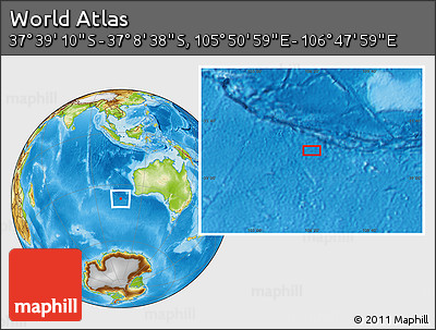 Physical Location Map of the Area around 37° 23' 54" S, 106° 19' 29" E