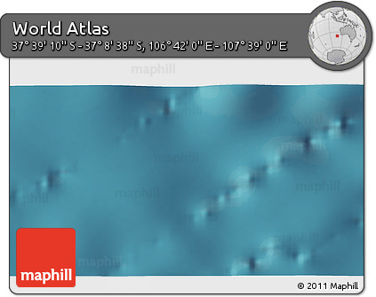 Satellite 3D Map of the Area around 37° 23' 54" S, 107° 10' 30" E