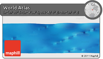 Physical Panoramic Map of the Area around 37° 23' 54" S, 107° 10' 30" E