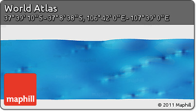 Physical Panoramic Map of the Area around 37° 23' 54" S, 107° 10' 30" E