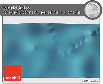 Satellite 3D Map of the Area around 37° 23' 54" S, 108° 52' 30" E