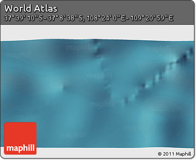 Satellite 3D Map of the Area around 37° 23' 54" S, 108° 52' 30" E