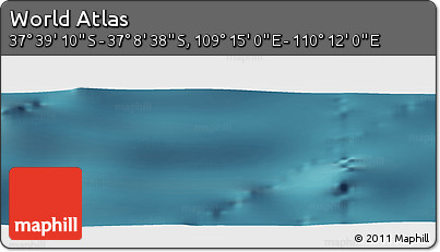 Satellite Panoramic Map of the Area around 37° 23' 54" S, 109° 43' 29" E