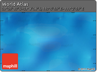 Physical Map of the Area around 37° 23' 54" S, 110° 34' 29" E