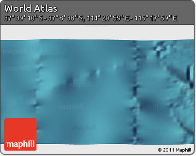 Satellite 3D Map of the Area around 37° 23' 54" S, 114° 49' 29" E
