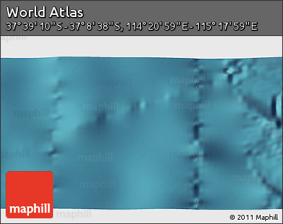 Satellite 3D Map of the Area around 37° 23' 54" S, 114° 49' 29" E