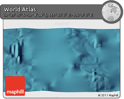Satellite 3D Map of the Area around 37° 23' 54" S, 115° 40' 30" E