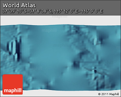 Satellite 3D Map of the Area around 37° 23' 54" S, 115° 40' 30" E