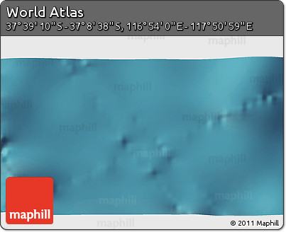 Satellite 3D Map of the Area around 37° 23' 54" S, 117° 22' 30" E